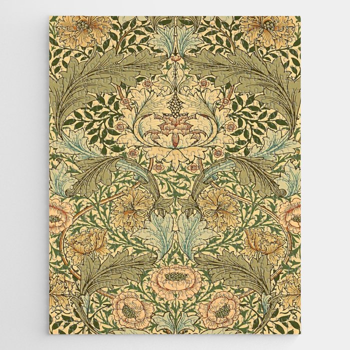 William Morris Myrtle, William Morris floral design,No.6, Jigsaw Puzzle