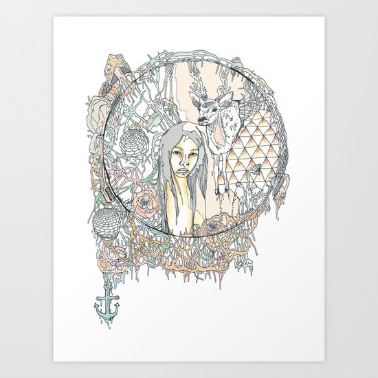 forest & branches Art Print