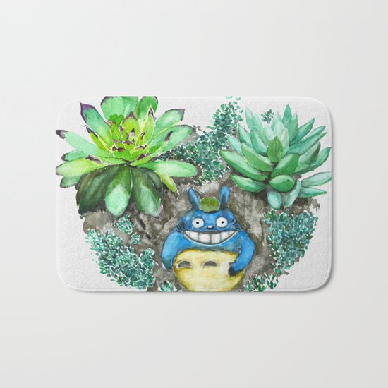 succulent plant set Bath Mat