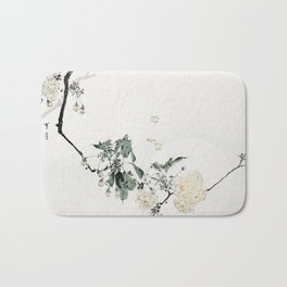 Cherry blossom, illustration from Bijutsu Sekai (1893-1896) by Watanabe Seitei Bath Mat | Ornament, Nature, Print, Antique, Ukiyoe, Japan, Decoration, Artwork, Asian, Ornamental 
