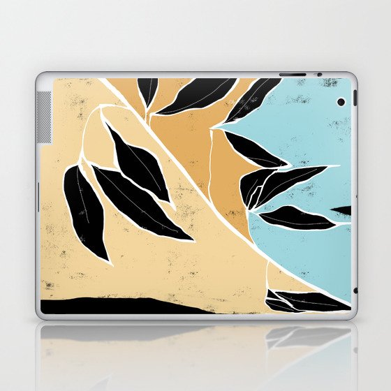 Tropical Color Leaf Art Painting  Laptop & iPad Skin
