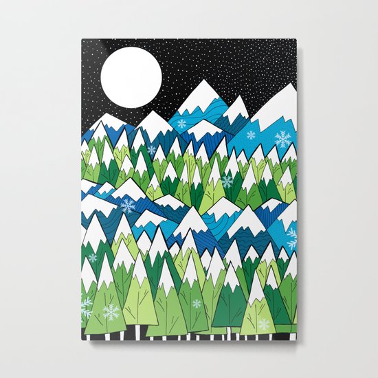 Winterscape Metal Print