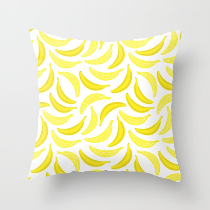 Bananas Pattern  Throw Pillow