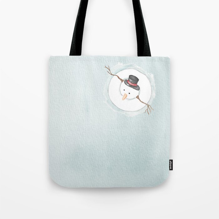 Dapper Snowman Tote Bag