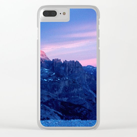 Romantic Sunset in the Snowy Mountains #2 #art #society6 Clear iPhone Case