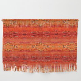 Orange Aztec Pattern 2 | Corbin Henry Wall Hanging