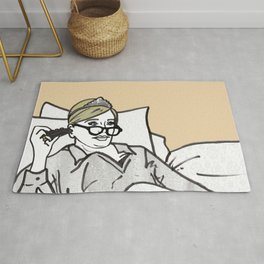 Lady Morgan Rug | Bed, Katsillustration, Television, Drawing, Newyork, Illustration, Realitytv, Wealthy, Realhousewives, Funny 