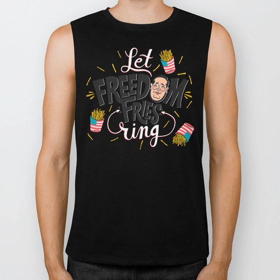 Let Freedom Fries Ring Biker Tank