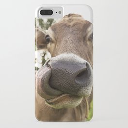 Cow iPhone Case | Children, Child, Funny, Animal, Green, Illustration, Brown, Brownswiss, Photo, Cow 