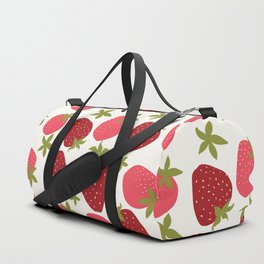 Modern Strawberry Summer Fruit Duffle Bag