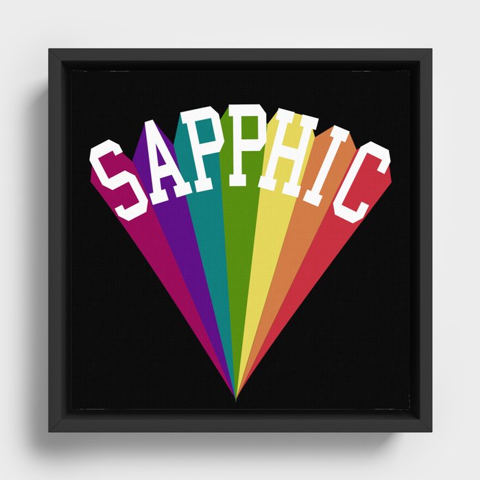 SAPPHIC Framed Canvas