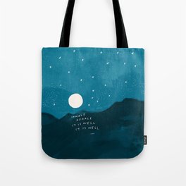 "Inhale Exhale It is Well It Is Well" Tote Bag