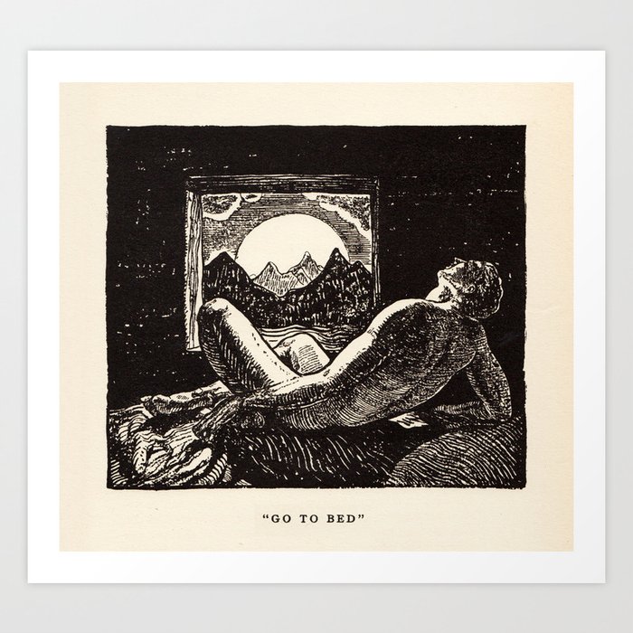 "Go to Bed" by Rockwell Kent (1919) Art Print