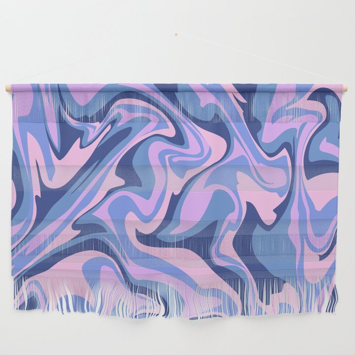 marbled peace_pinks blues Wall Hanging