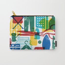 Laundry Art Fiesta Bright Colors Carry-All Pouch