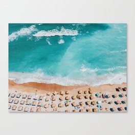 Ocean Waves Art Print, Aerial Blue Ocean Print, Summer Vibes Home Decor, Australia Beach Photography Canvas Print