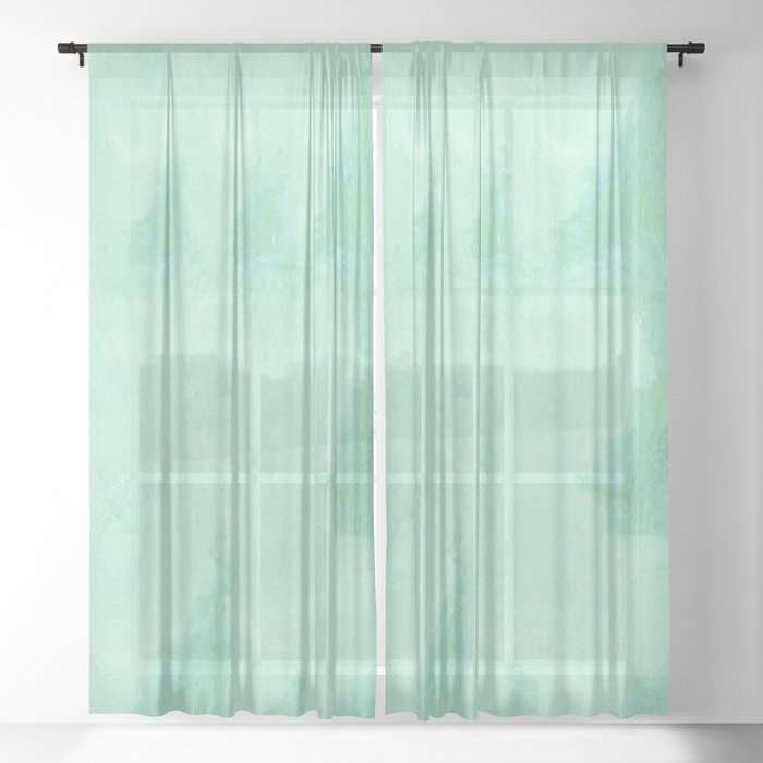 Blue Gray Cotton Fluff Sheer Curtain By Eloiseart Society6