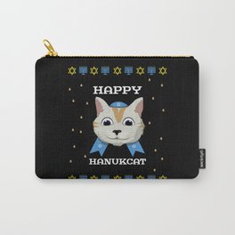 Hanukcat Cat Menorah Happy Hanukkah 2021 Carry-All Pouch