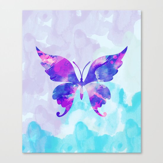 Abstract Butterfly Canvas Print
