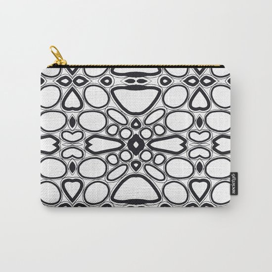 fancy grid Carry-All Pouch