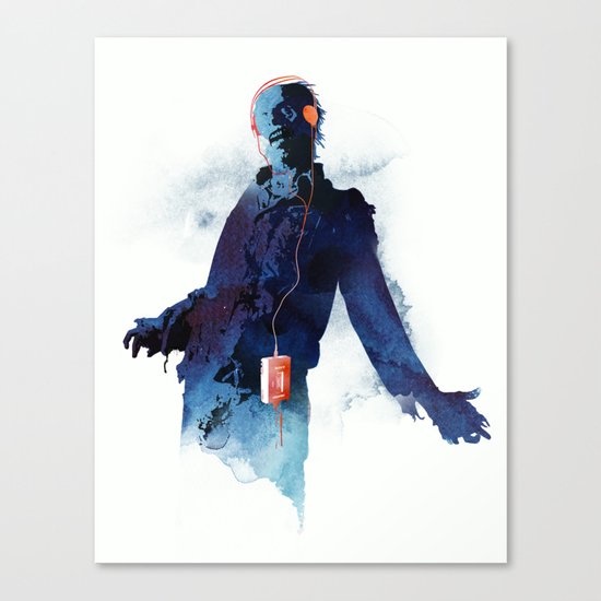 The Walkman Dead Canvas Print
