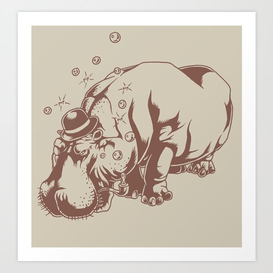 Hippo-Thesis Art Print