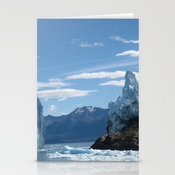 Argentina Photography - Huge Icebergs Floating In A Big Argentine Sea Stationery Cards