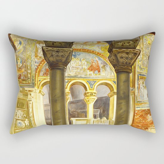 Vintage Ravenna Italy Travel Rectangular Pillow