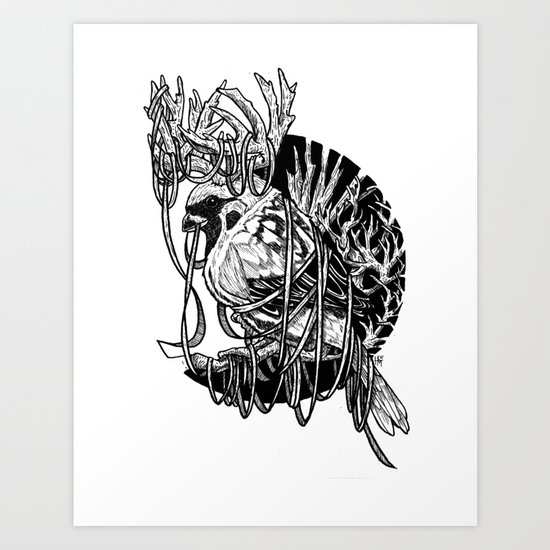Rudolph Sparrow Art Print