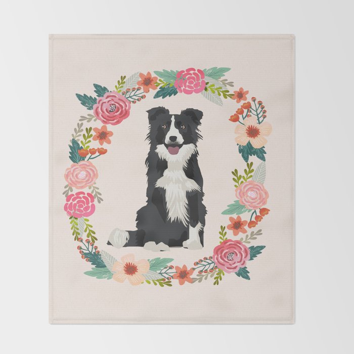 border collie throw blanket