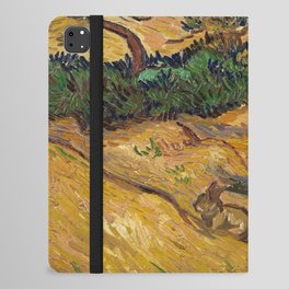 Landscape with Rabbits, 1889 by Vincent van Gogh iPad Folio Case