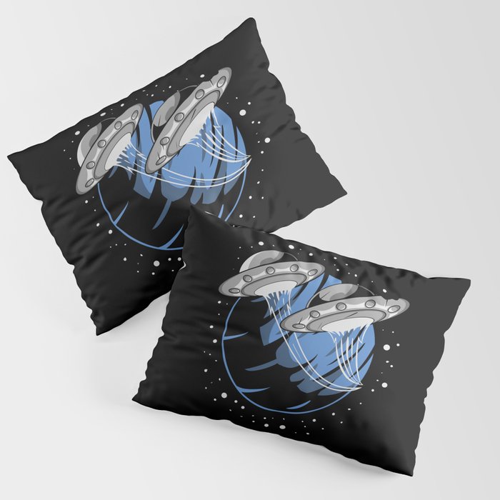 Universe UFO Flying Saucers Pillow Sham