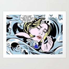 Drowning Alice Art Print