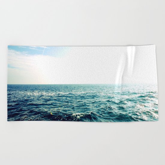 Sea waves I Beach Towel