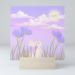 lavender sunset Mini Art Print