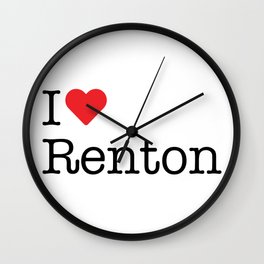 I Heart Renton, WA Wall Clock
