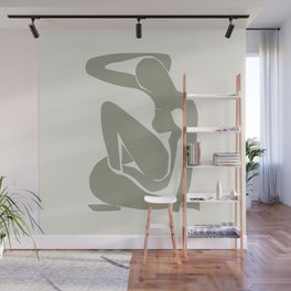 Sage Green Matisse Art, Matisse Abstract Art Decor Wall Mural