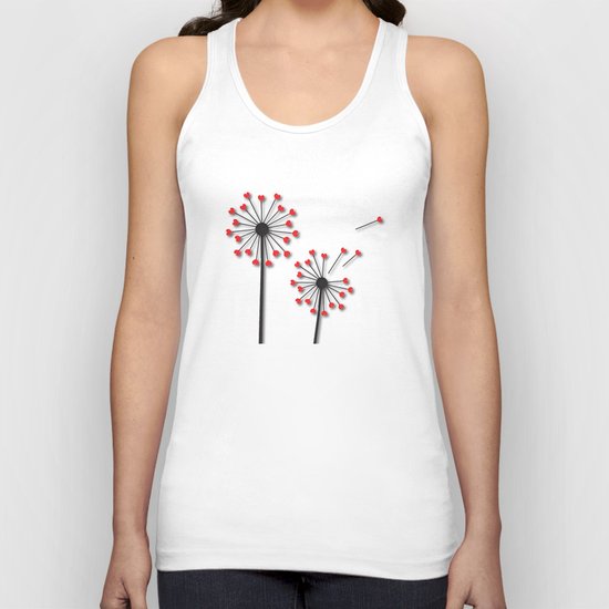Dandelion Hearts Unisex Tank Top