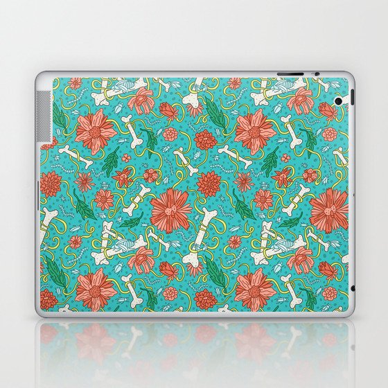 Flowers and Bones Laptop & iPad Skin