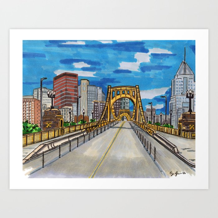 Clemente Bridge Art Print