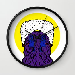 Gemini Goddesses Wall Clock