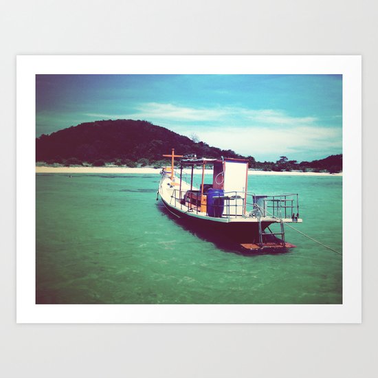 Longboat, Thailand Art Print