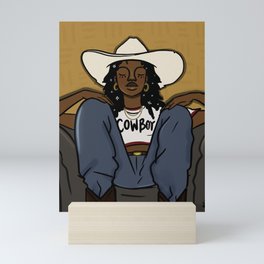 Cowboy Mini Art Print
