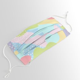 Pastel Colour Abstract Pattern Face Mask