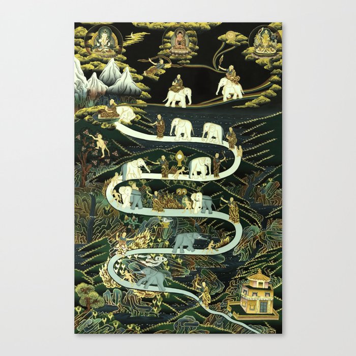 Buddhism Print - Path of Samatha Canvas Print