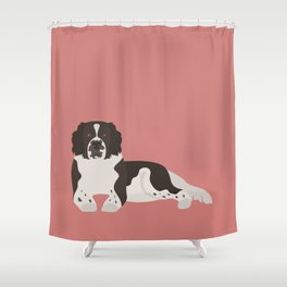 Dutch Partridge Dog Shower Curtain