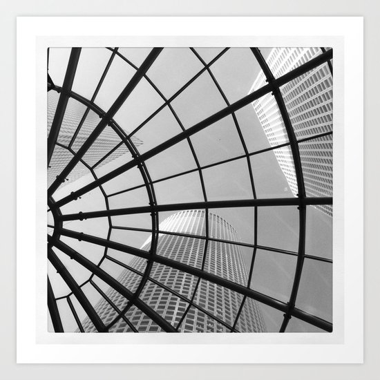 Structure in black & white Art Print
