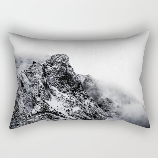 Mountain black white 5 photo Rectangular Pillow
