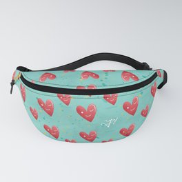 flirtatious heart pattern  Fanny Pack