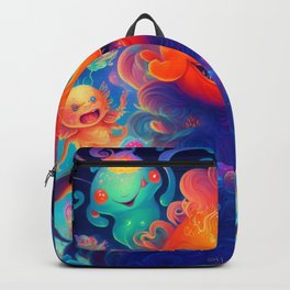 Fish With Blue Eyes Design Backpack